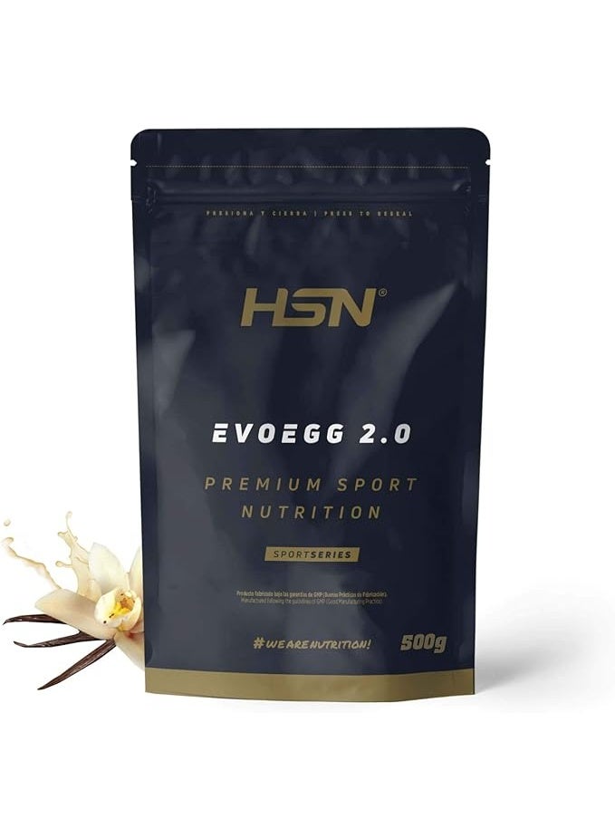 HSN Evoegg 2.0 | 500g CARIBBEAN VANILLA | Pure Protein Dried White from Cageless Hens | Does Not Include Dispenser | Non-GMO, Vegetarian, Lactose Free Fat Free - Image 1